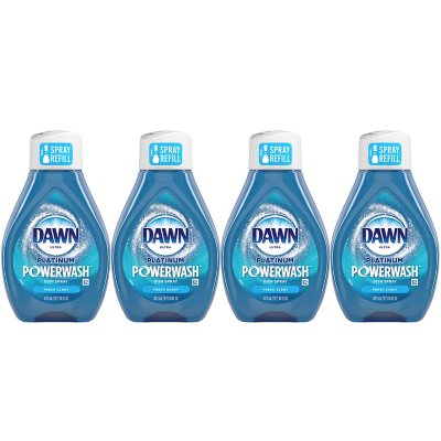 Dawn Platinum Powerwash Dish Soap Spray, Fresh Scent, 4 refills, 64 fl. oz.