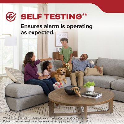 Kidde 10-Year Battery Smoke Detector with LED Warning Lights, 2-Pack | Compact, Reliable Fire Safety