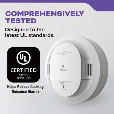Kidde 10-Year Battery Smoke & Carbon Monoxide Detector with LED Warning Lights | Model 30CUD10