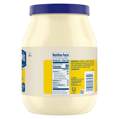Hellmann's Real Mayonnaise, 64 oz. | Classic Creamy Texture & Tangy Flavor Made with Simple Ingredients