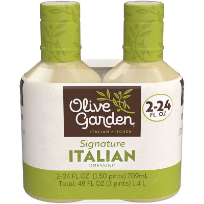 Olive Garden Signature Italian Dressing, 24 oz., 2-Pack | Classic Tangy Restaurant-Style Flavor