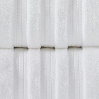 Hotel Premier 6-Piece Towel Set, White | Luxury Cotton Towels for Bath and Spa