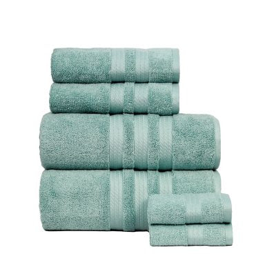Hotel Premier 6-Piece Towel Set, Aquifer | Luxury Cotton Towels for Bath and Spa