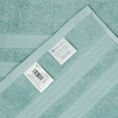Hotel Premier 6-Piece Towel Set, Aquifer | Luxury Cotton Towels for Bath and Spa