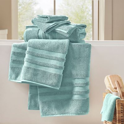 Hotel Premier 6-Piece Towel Set, Aquifer | Luxury Cotton Towels for Bath and Spa