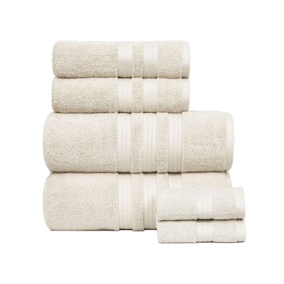 Hotel Premier 6-Piece Towel Set, Dry Sand | Luxury Cotton Towels for Bath and Spa