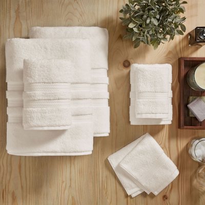 Hotel Premier 6-Piece Towel Set, Dry Sand | Luxury Cotton Towels for Bath and Spa