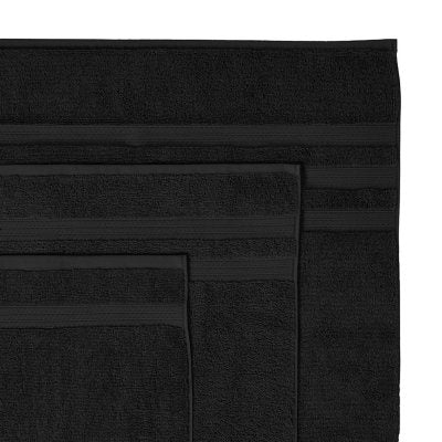 Hotel Premier 6-Piece Towel Set, Black | Luxury Cotton Towels for Bath and Spa