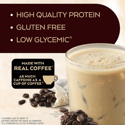 Atkins 15g Iced Coffee Protein Shake – Café Au Lait, 11 fl. oz., 15-Pack | Low Carb, Keto-Friendly, Ready-to-Drink