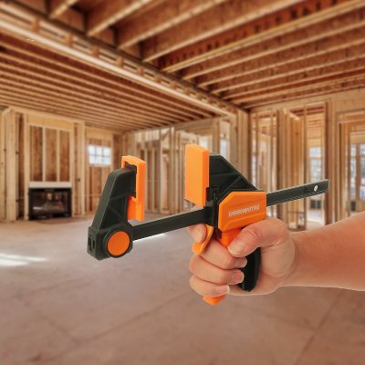 WORX 4-Piece Quick Release Bar Clamp Set | Heavy-Duty, One-Handed Operation for Woodworking & DIY Projects