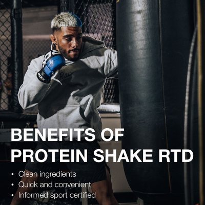 RAW Protein 30g Protein Shake – Chocolate, 12-Pack | Clean, Plant-Based, Ready-to-Drink